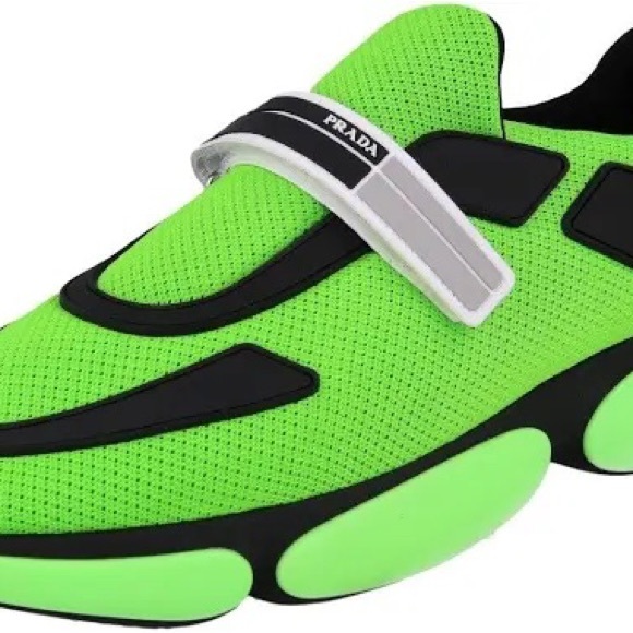 Prada Neon Green Sneakers - Picture 1 of 8